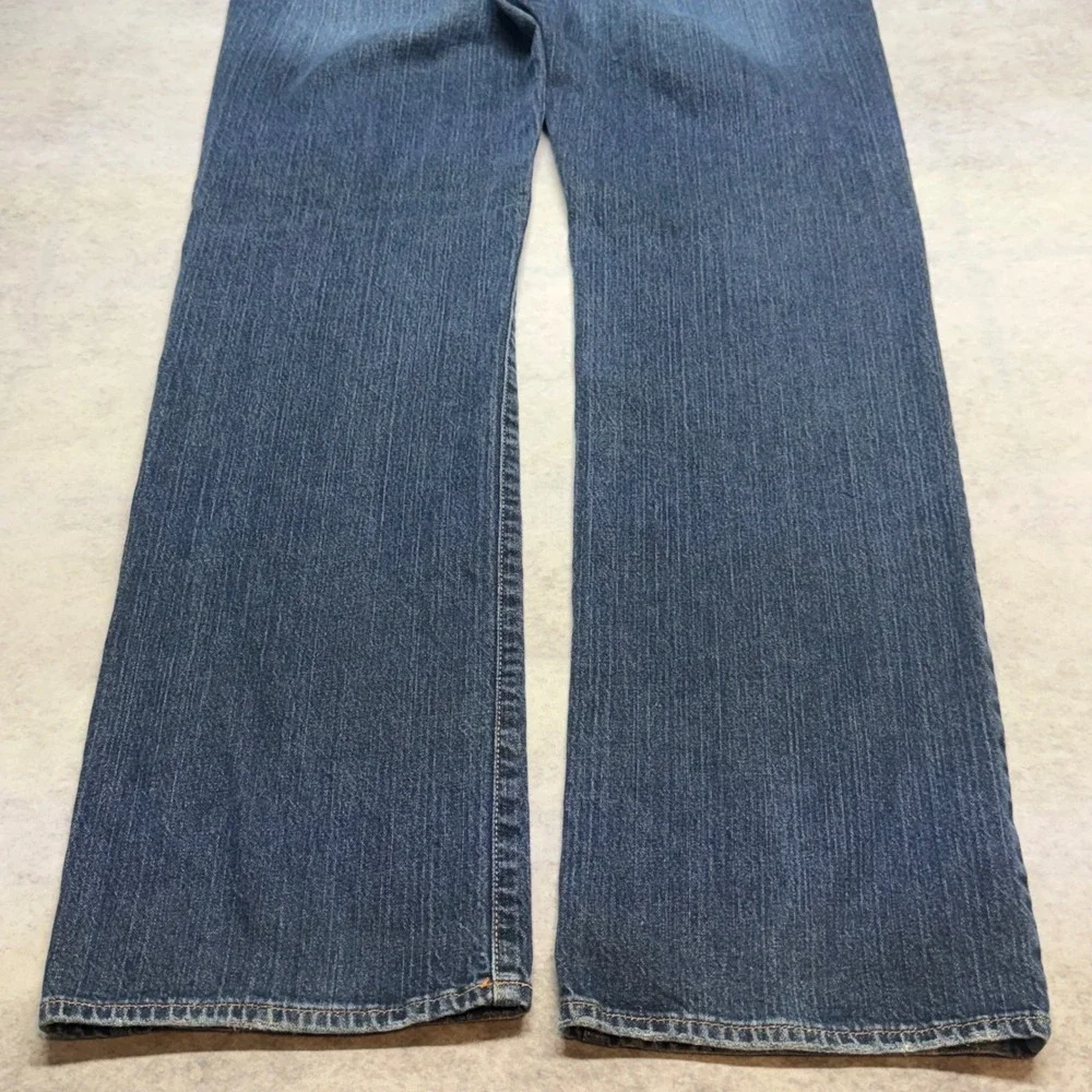 Lucky Brand Straight Leg Mens Size 34 Blue Faded Denim Jeans Classic Western